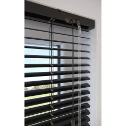 Aluminium Jaloezie Bent Zwart 25mm