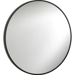 Badkamerspiegel Zwart Ø80 cm