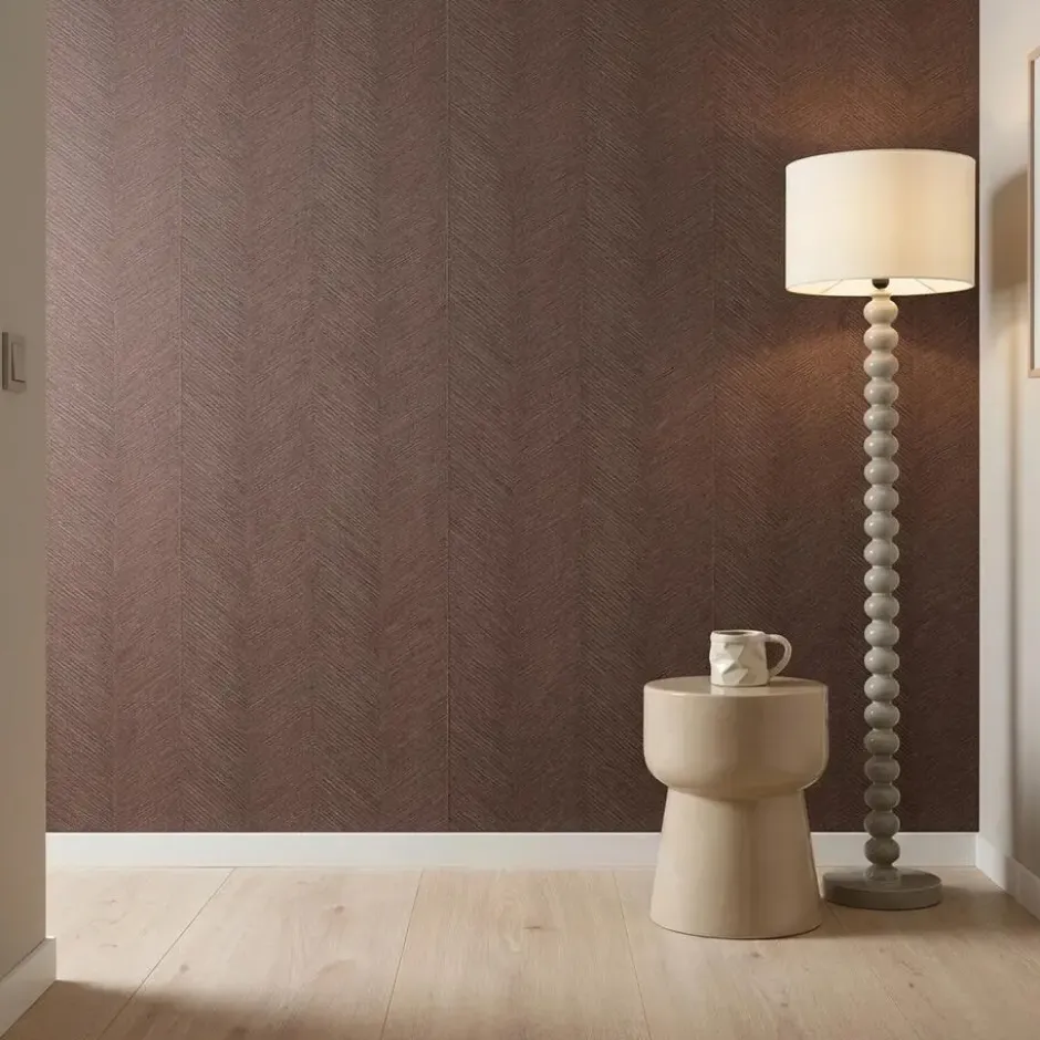 Behang Steffie Bordeaux