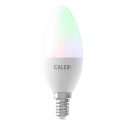 Calex Smart Led-kaarslamp RGB - wit - 5W