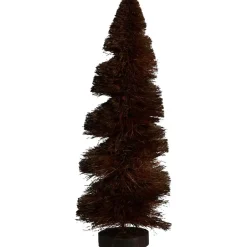 Decoratie Kerstboom Swirl Bruin 25 cm