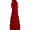 Decoratie Kerstboom Velvet Strikken Rood