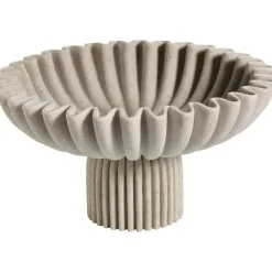 Decoratie Schaal Op Voet Taupe 30 cm
