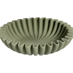 Decoratie Schaal Wave Groen 30cm ø 30 cm