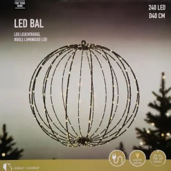 Decoratieve Bal Met Ledverlichting Zwart