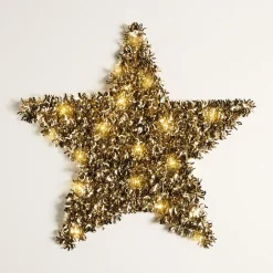 Decoratieve Kerstster Met Ledverlichting Champagne