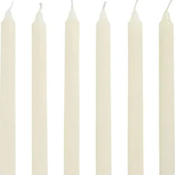 Dinerkaarsen Ecru - 20 cm - 6 Stuks