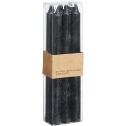 Dinerkaars Rustiek Zwart 6 Stuks 20 cm