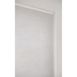 Dubbel Plissé Jikke Wit Lichtdoorlatend