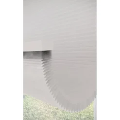 Dubbel Plissé Jikke Wit Lichtdoorlatend