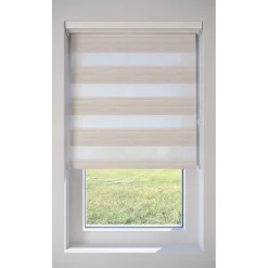 Duo Rolgordijn Moos Lichtbeige