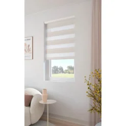 Duo Rolgordijn Moos Lichtbeige