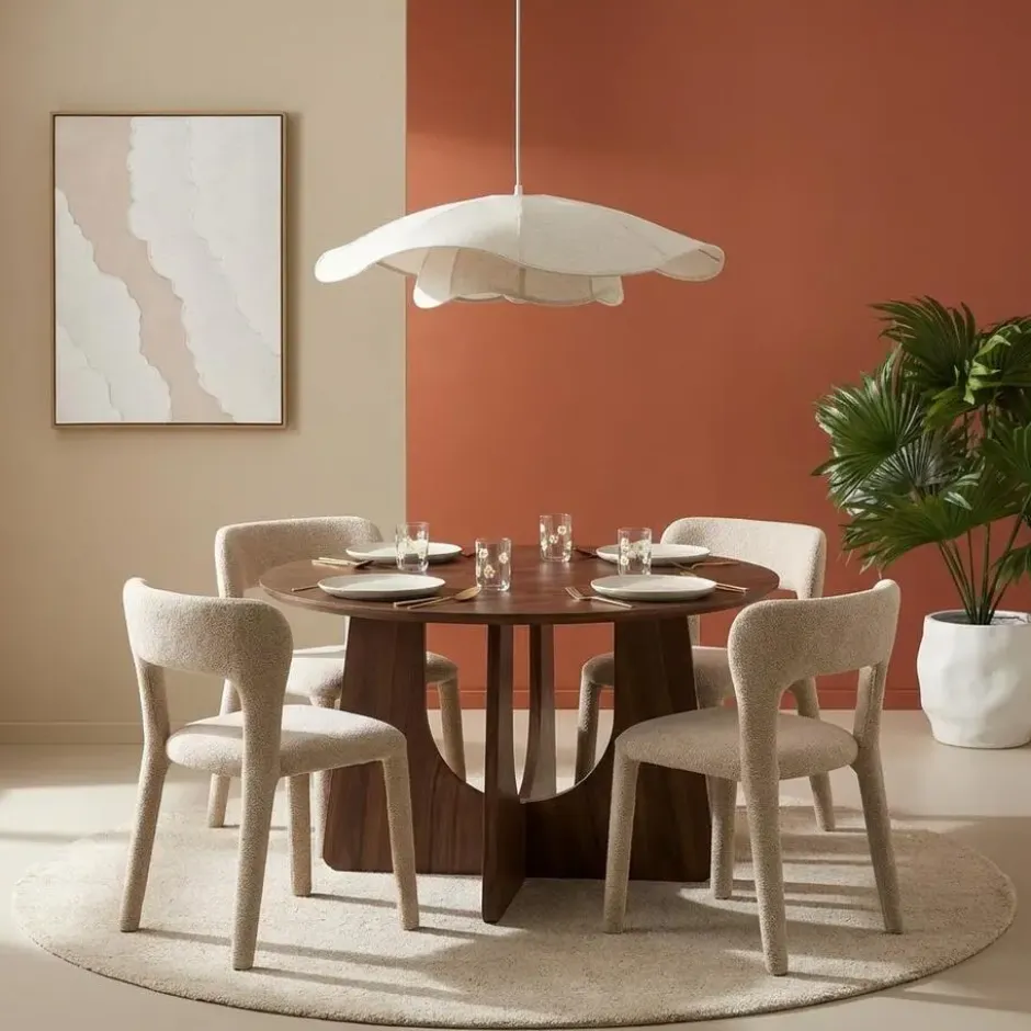 Eettafel Milazzo Bruin