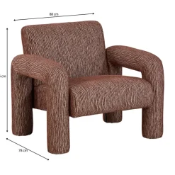 Fauteuil Belluno Bordeaux