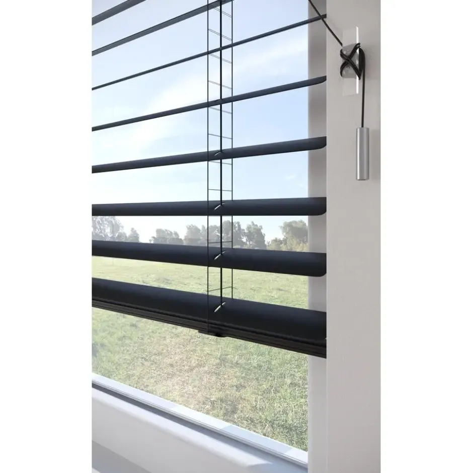 Fenstr Aluminium Jaloezie Mels Mat Zwart 50mm