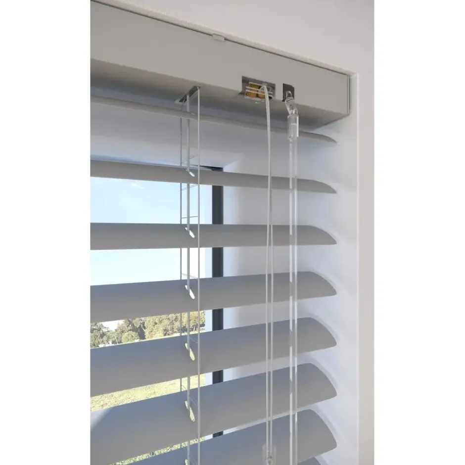 Fenstr Aluminium Jaloezie Mels Lichtgrijs 50mm