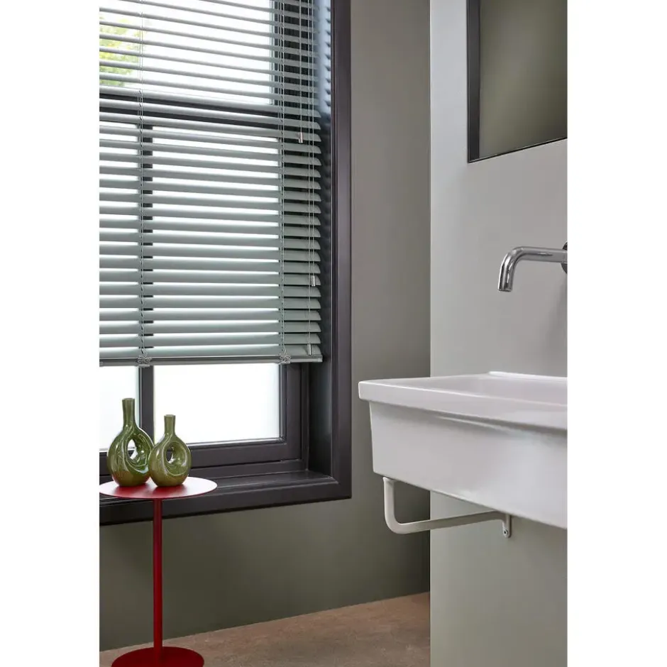 Fenstr Aluminium Jaloezie Mels Lichtgrijs 50mm