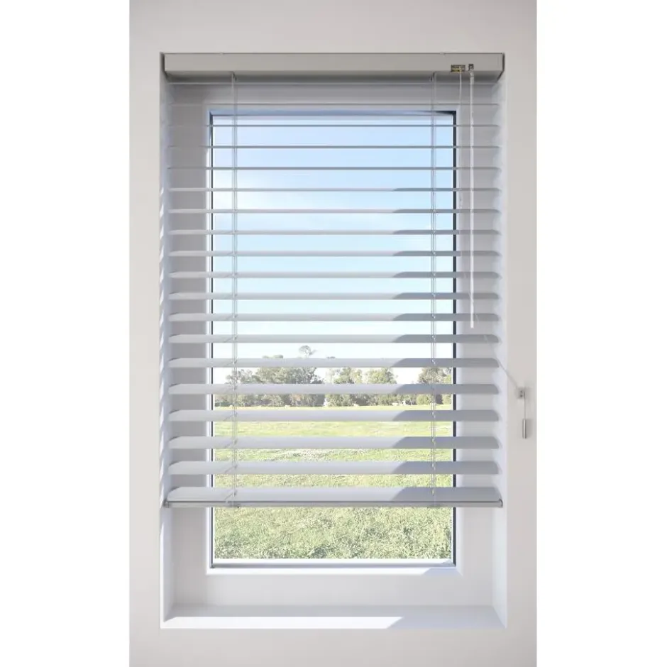 Fenstr Aluminium Jaloezie Mels Lichtgrijs 50mm