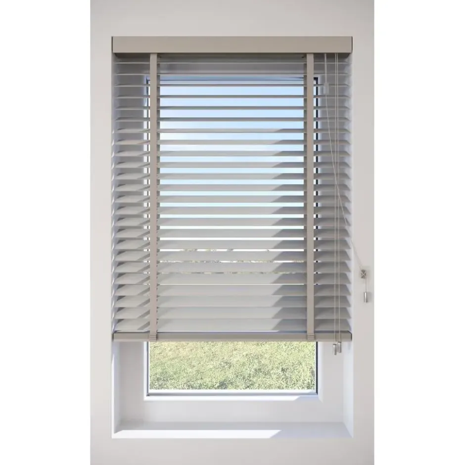 Fenstr Bamboe Jaloezie Tijl Grijs 65mm