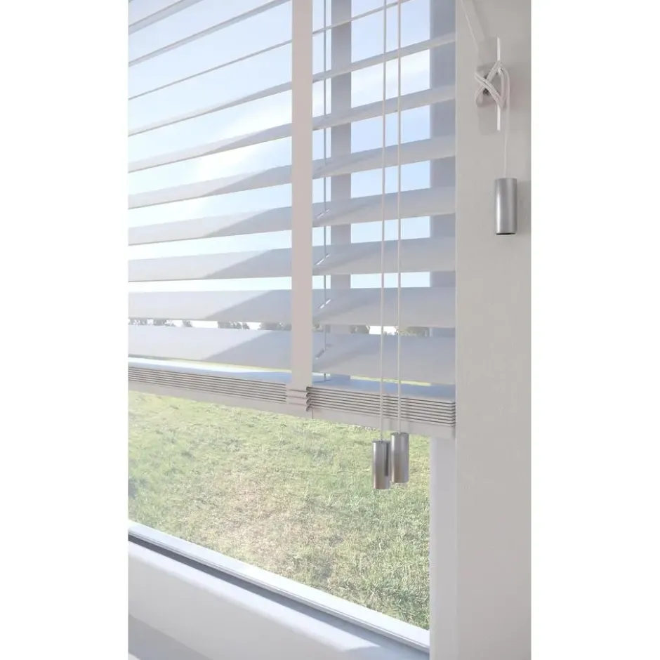 Fenstr Bamboe Jaloezie Tijl Wit 65mm