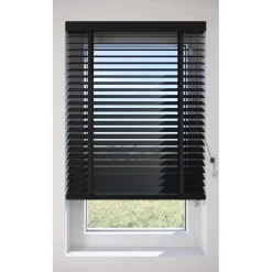 Fenstr Bamboe Jaloezie Tijl Zwart 65mm