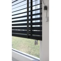 Fenstr Bamboe Jaloezie Tijl Zwart 65mm