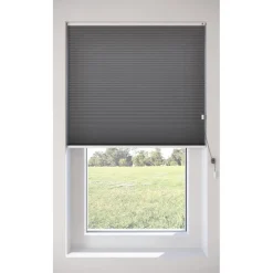 Fenstr Dubbel Plissé Dewi Grijs Lichtdoorlatend