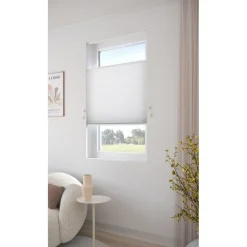 Fenstr Dubbel Plissé Jana Wit Lichtdoorlatend