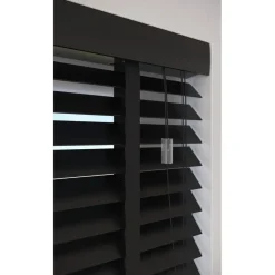 Fenstr Houten Jaloezie Hein Zwart 50mm