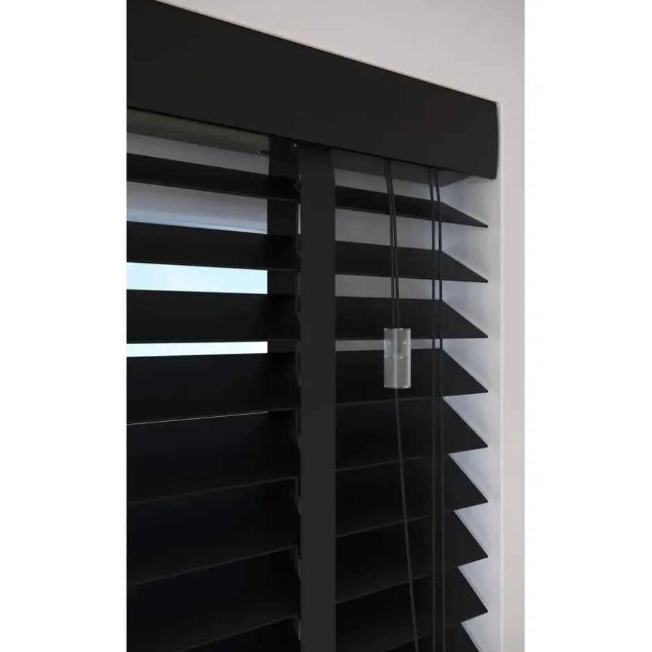Fenstr Houten Jaloezie Theun Zwart 65mm
