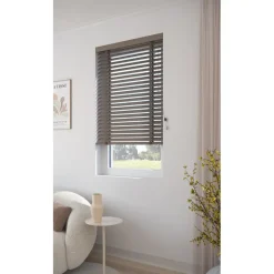 Fenstr Houten Jaloezie Wout Taupe 50mm