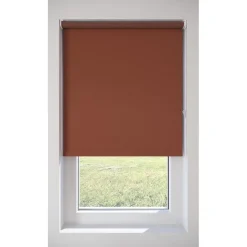Fenstr Rolgordijn Gus Velours Cognac Deels Verduisterend