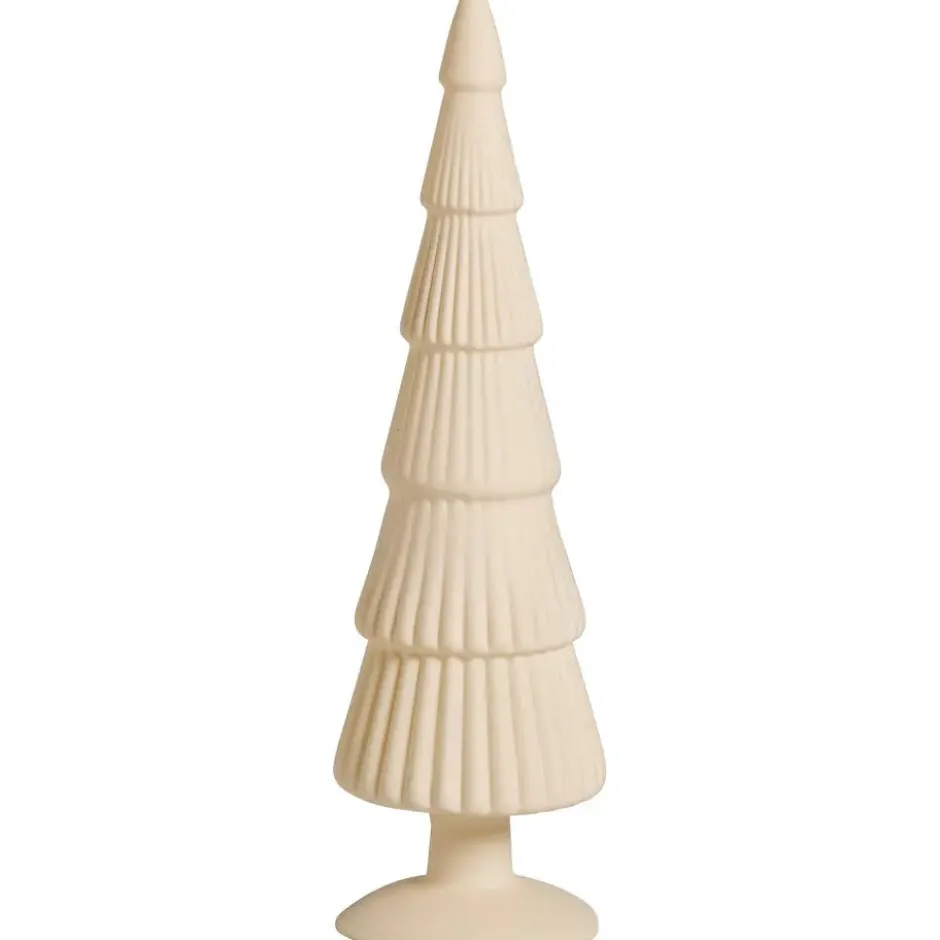 Glazen Kerstboom Beige Mat