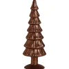 Glazen Kerstboom Glitter Bruin