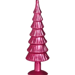 Glazen Kerstboom Roze Metallic