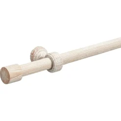 Gordijnroede 120 cm Hout - Ø28mm
