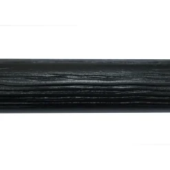 Gordijnroede 200cm Zwart Hout Ø28mm