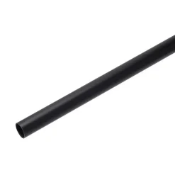 Gordijnroede 120 cm Zwart Metaal - Ø20mm