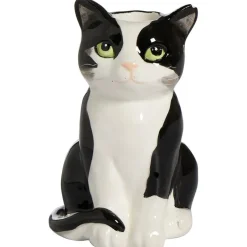 Kandelaar Cat Zwart/Wit