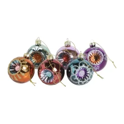 Kerstballen Retro Fun Multicolor - 6 Stuks
