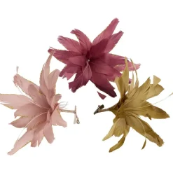 Kerstdecoratie Clip Veren Multicolor