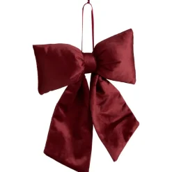 Kersthanger Strik Velvet Bordeaux 29 cm
