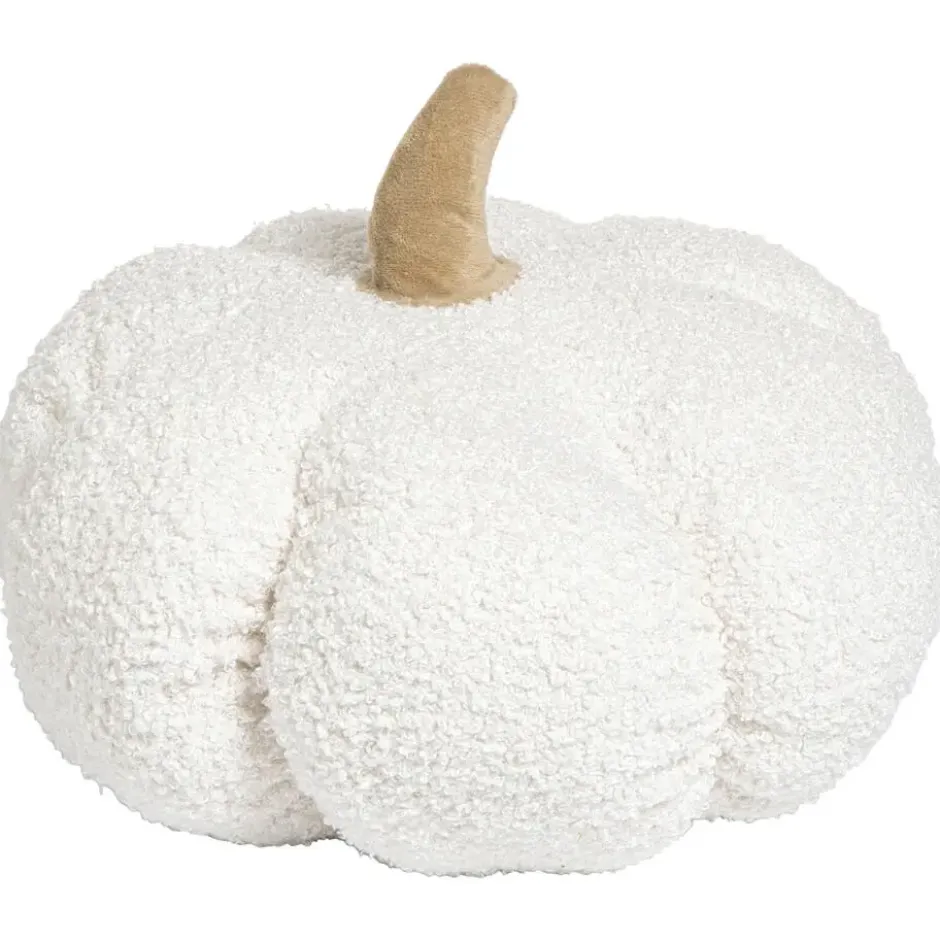 Kussen Pompoen Teddy Wit