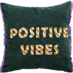 Kussen Positive Vibes Multicolor 45x45 cm