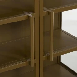 Lage vitrinekast Marsciano Brons
