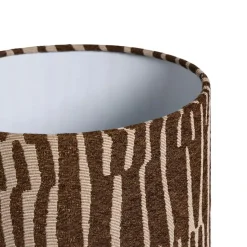 Lampenkap Ares Streep Bruin/Off-white