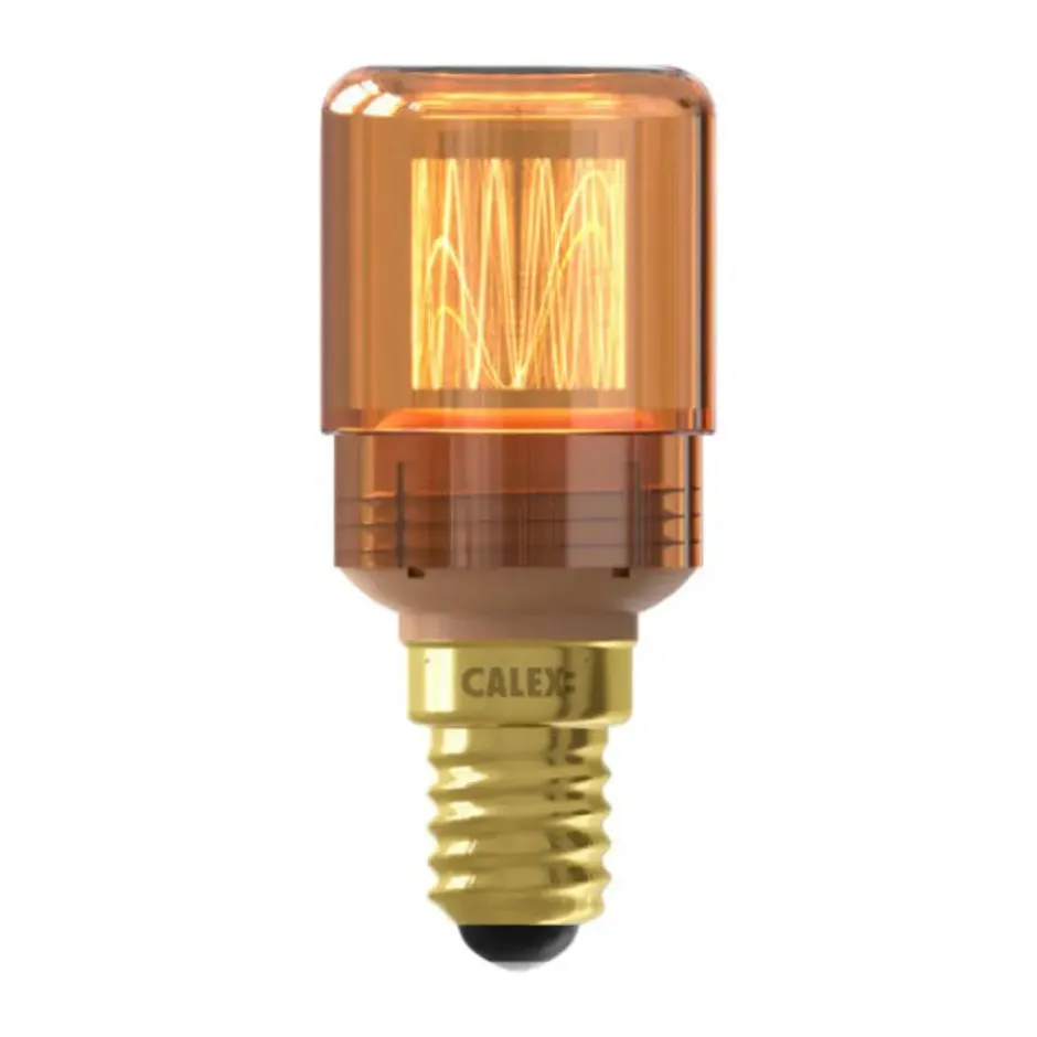 Led Glassfiber T30X70 E14 Goud
