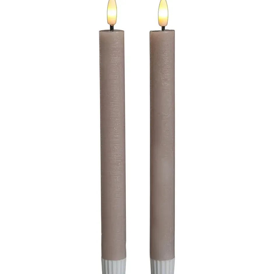 LED Kaars Beige - 2 Stuks