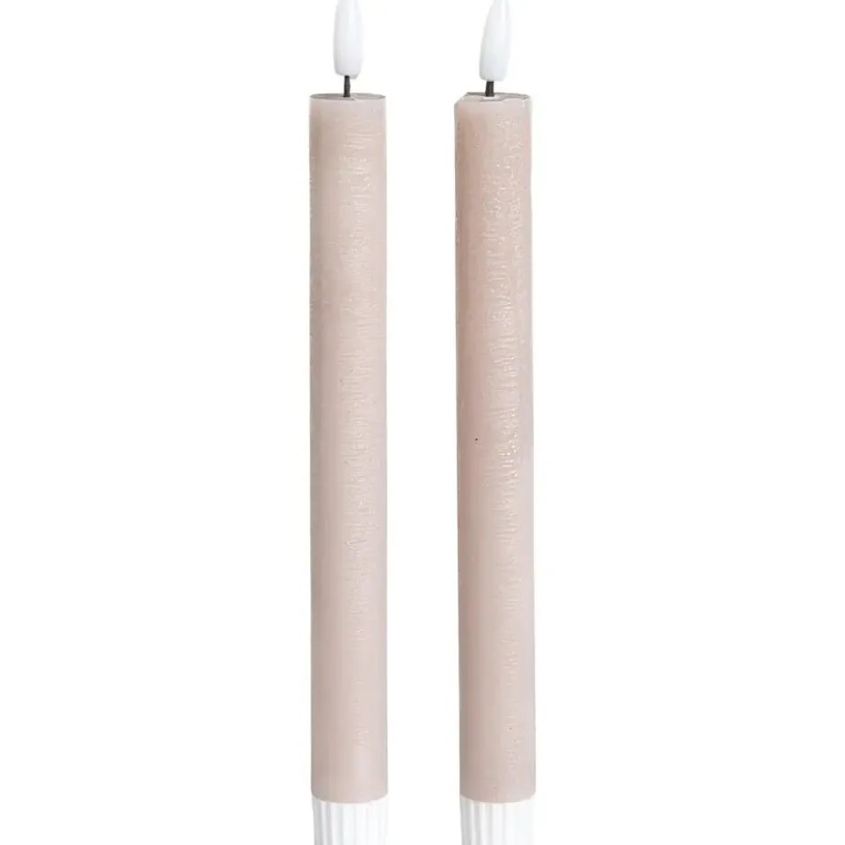 LED Kaars Beige - 2 Stuks