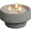 LED Kaars Cement Structuur Grijs